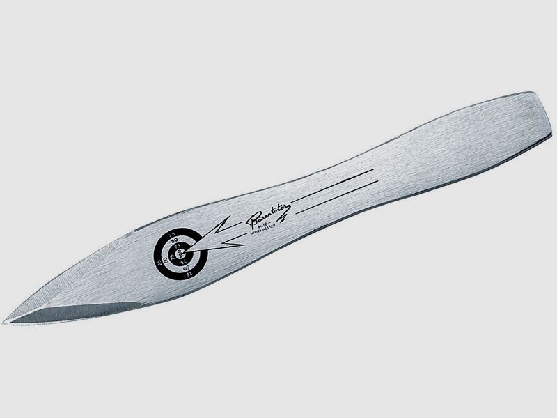 Wurfmesser, rostfrei, 22cm, Lederscheide,