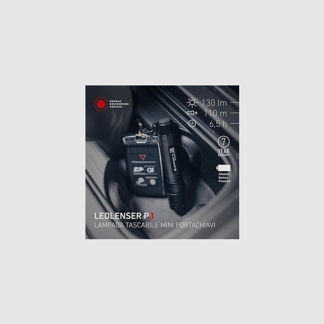 LED LENSER P3 ZAKLAMP NIEUW, afbeelding 2 van 3