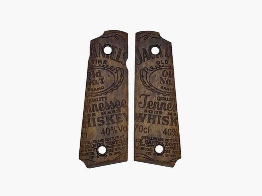Plaquettes Bois PT1911 Jack Daniel&rsquo;s