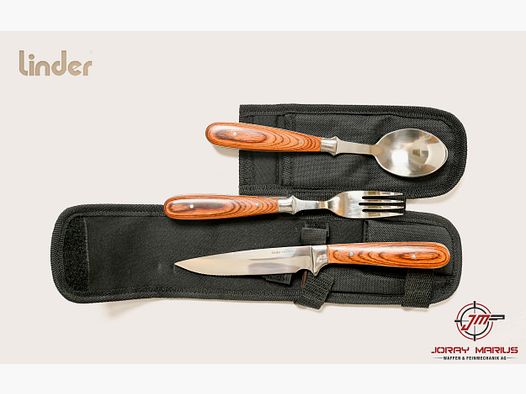 Linder Steakbesteck-Set (3-teilig) im Etui