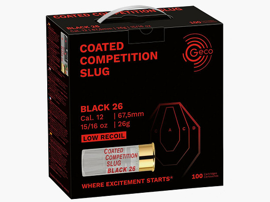 Geco 12/67,5 CC Slug Black 26