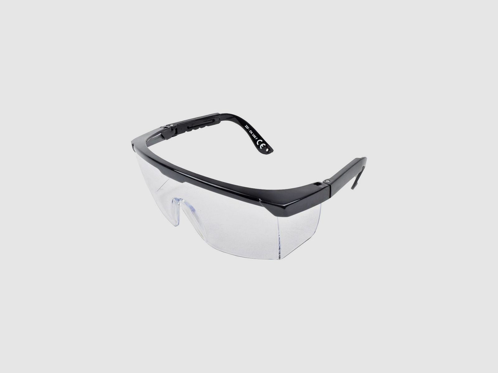 Schwarze quadratische Softair-Brille Royal, Bild 3 von 4