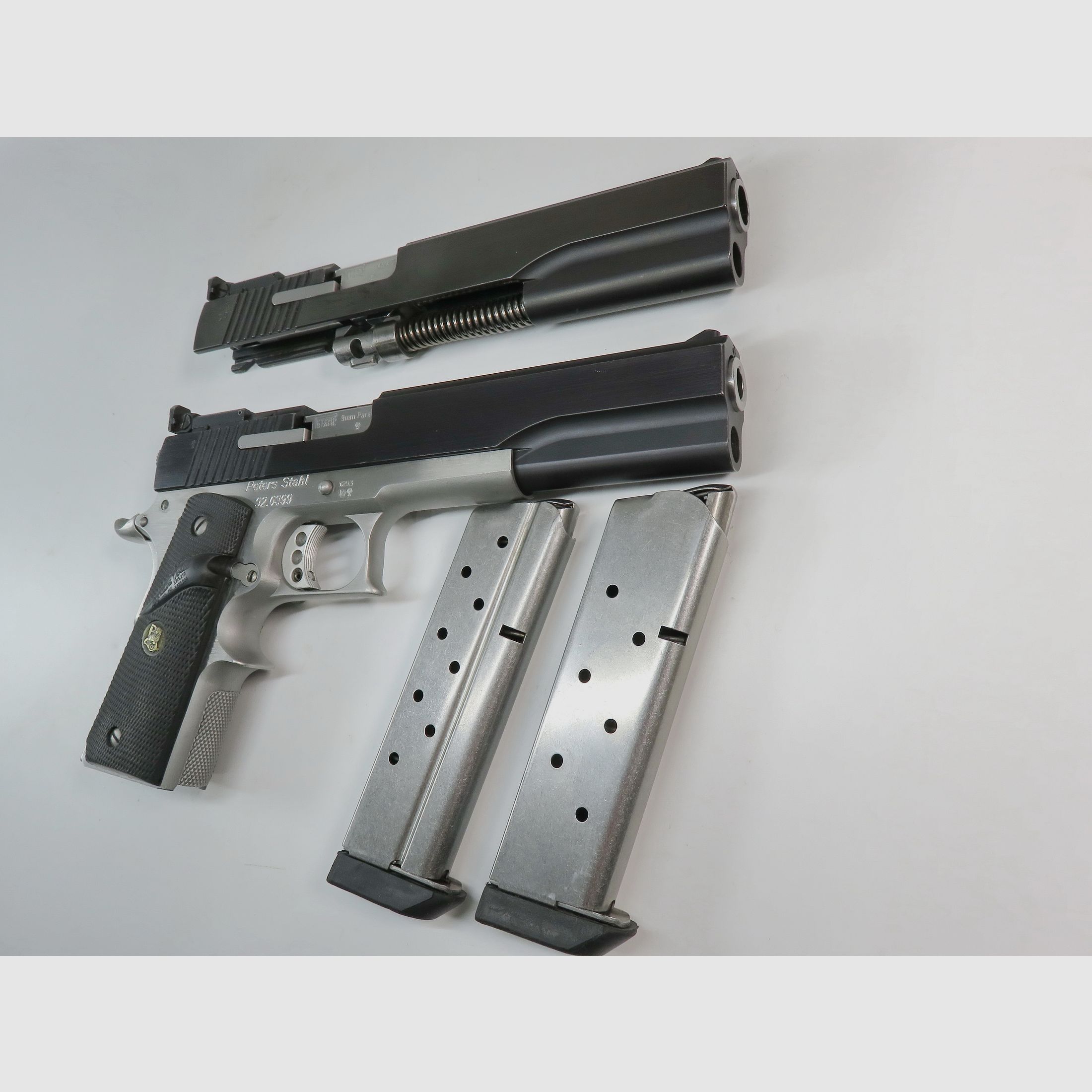 Peters Stahl Multicaliber .45 ACP et 9 mm | 2 systèmes d'échange complets | 6 pouces