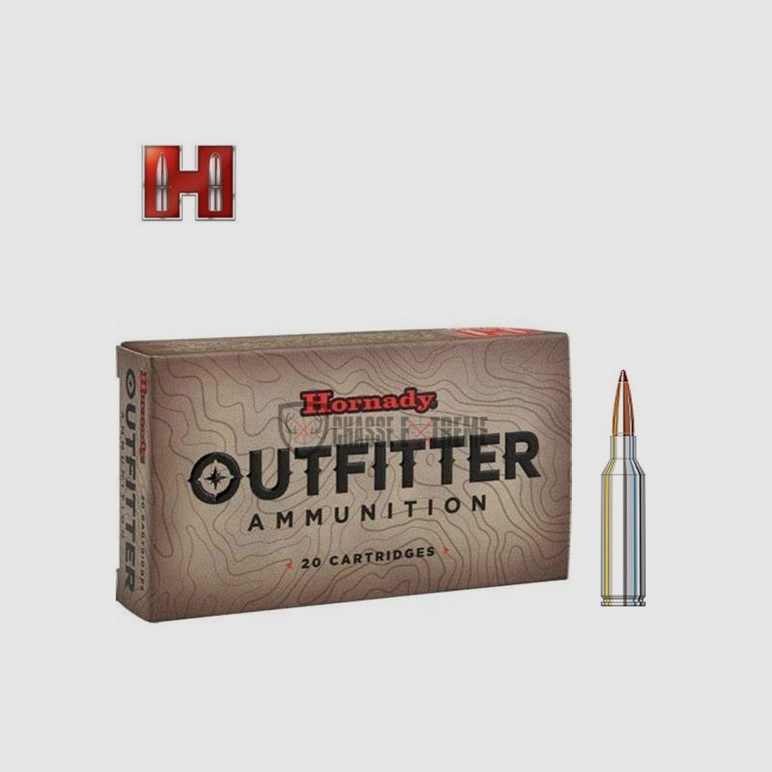 20 Patronen HORNADY OTF Kal. 6,5 PRC 130 Gr CX