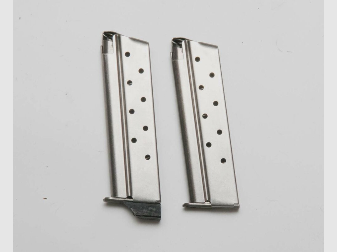 Ersatzmagazin Colt 1911 Government 9mm Luger Stainless 2 Stück