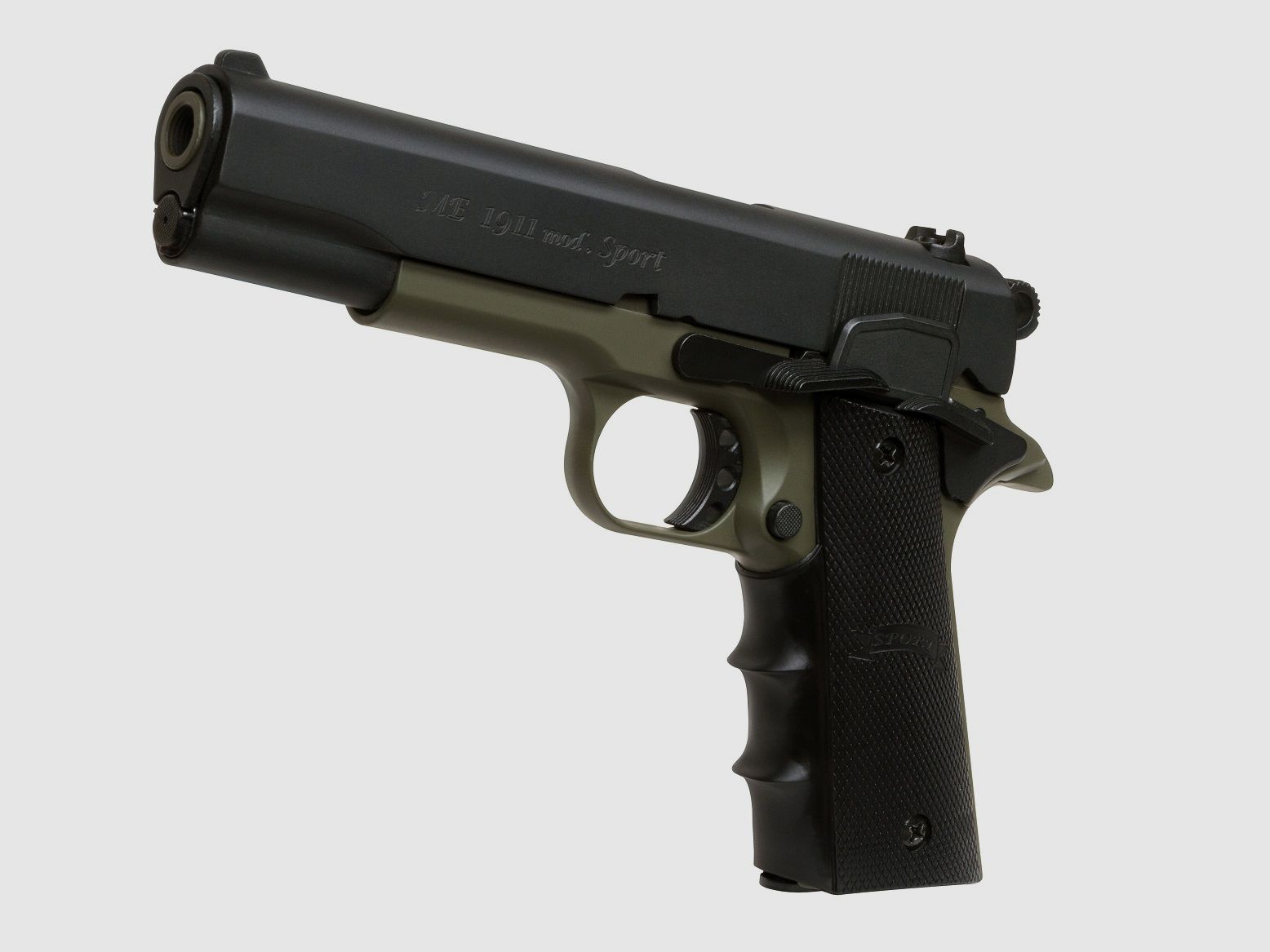 ME 1911 Modello Sport, calibro 9 mm P.A. Knall, nero oliva
