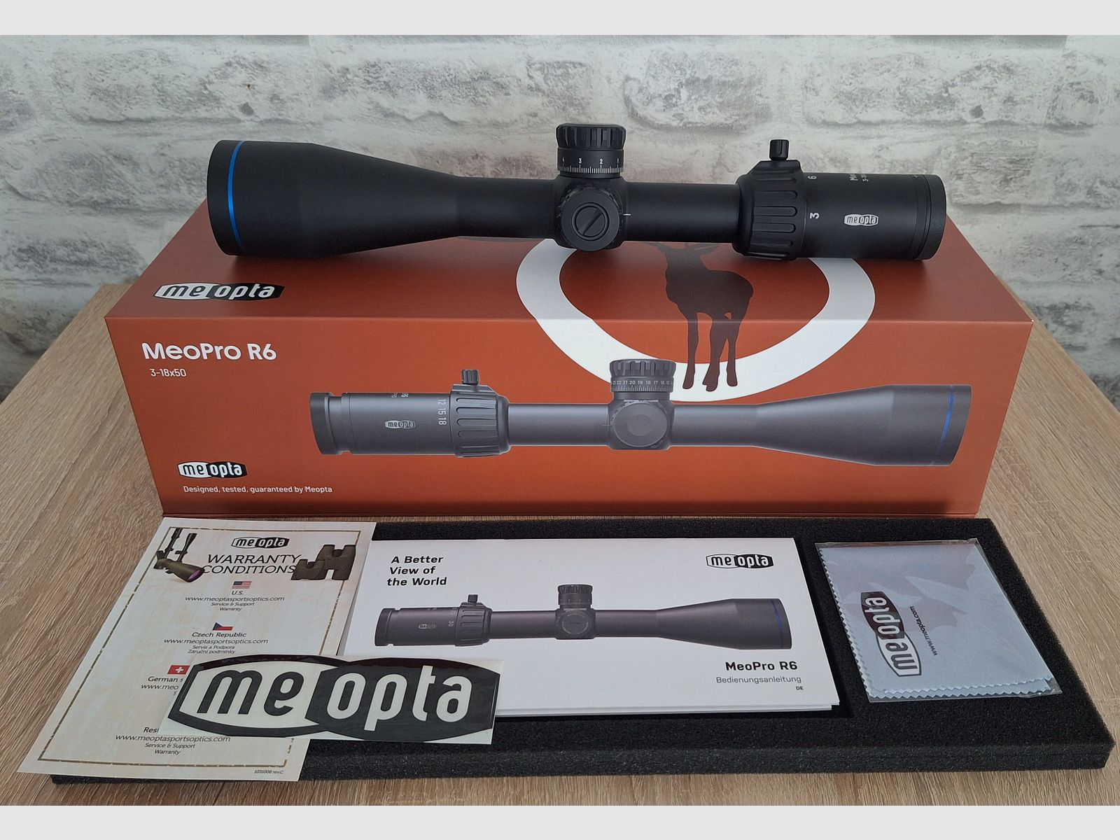 Meopta Zielfernrohr MeoPro R6 3-18x50 RD FFP