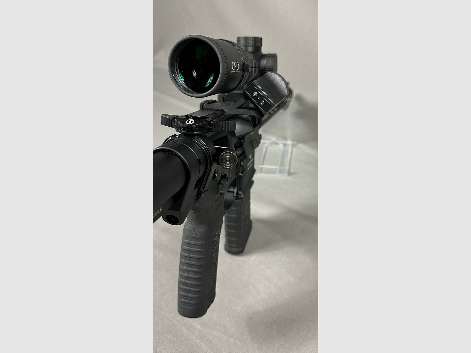 Schmeisser AR 15 Dynamic L &  GPO Spectra 6 1-6x24 G4i + Vixen Red Dot