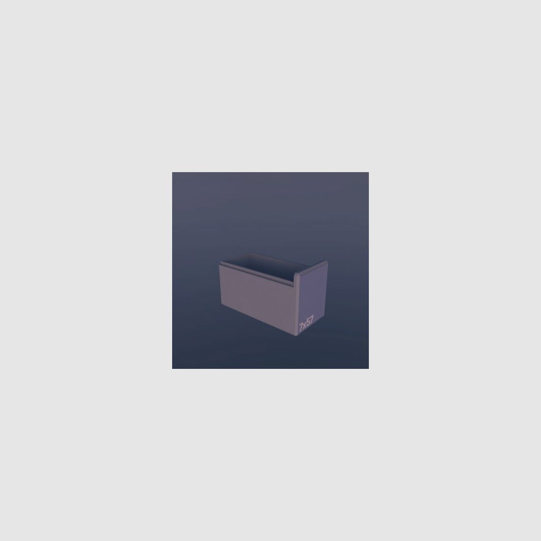 Filamelt ammunition box / 7x57 / 'sliding lid' / cartridge box, ammo box