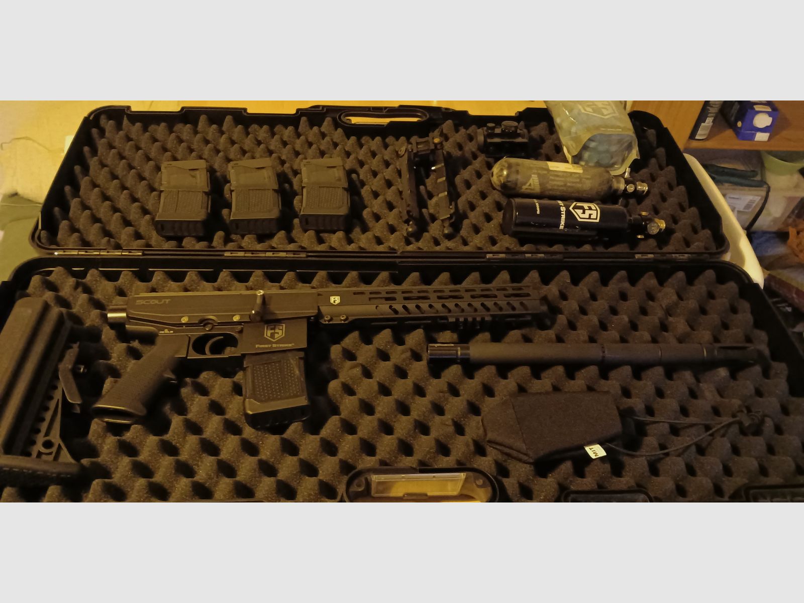 First Strike Scout Sniper Rifle Paintball Markierer - Schwarz - NEUWERTIG