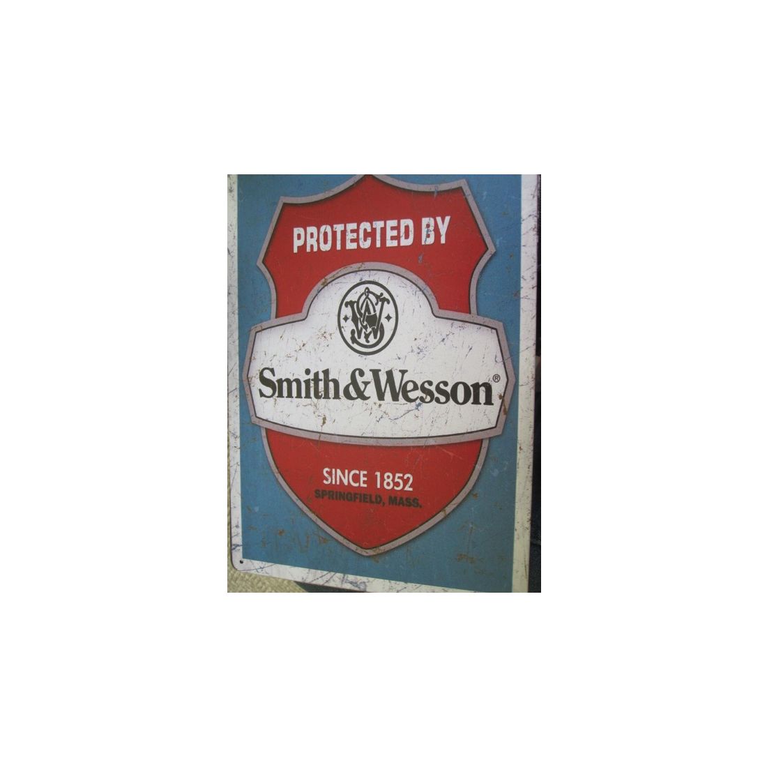 RETRO altes Blechwerbeschild Smith&Wesson 20x30 cm