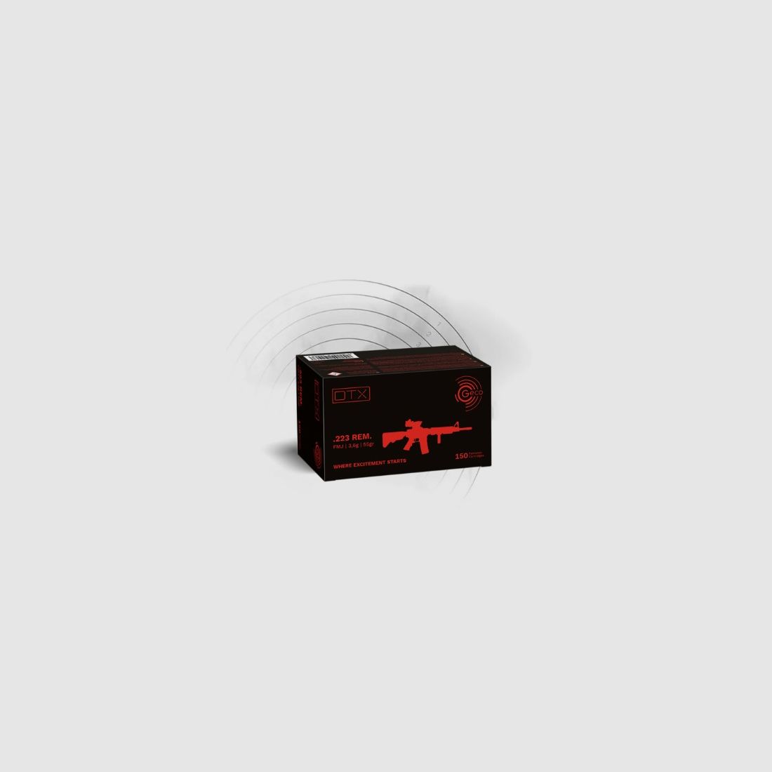 GECO PATRONEN Kal. 223 REM DTX 55GR 3,6G 150STK