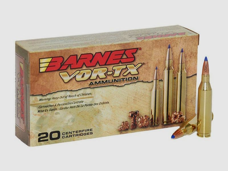 BÜCHSENMUNITION BARNES – VOR-TX TTSX – 7mm-08 – 120 grains