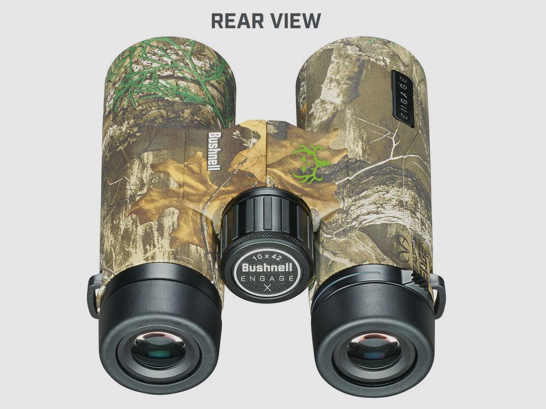 Prismáticos Bushnell Engage 'X' 10x42mm, Real Tree, EDX, FMC, sin plomo