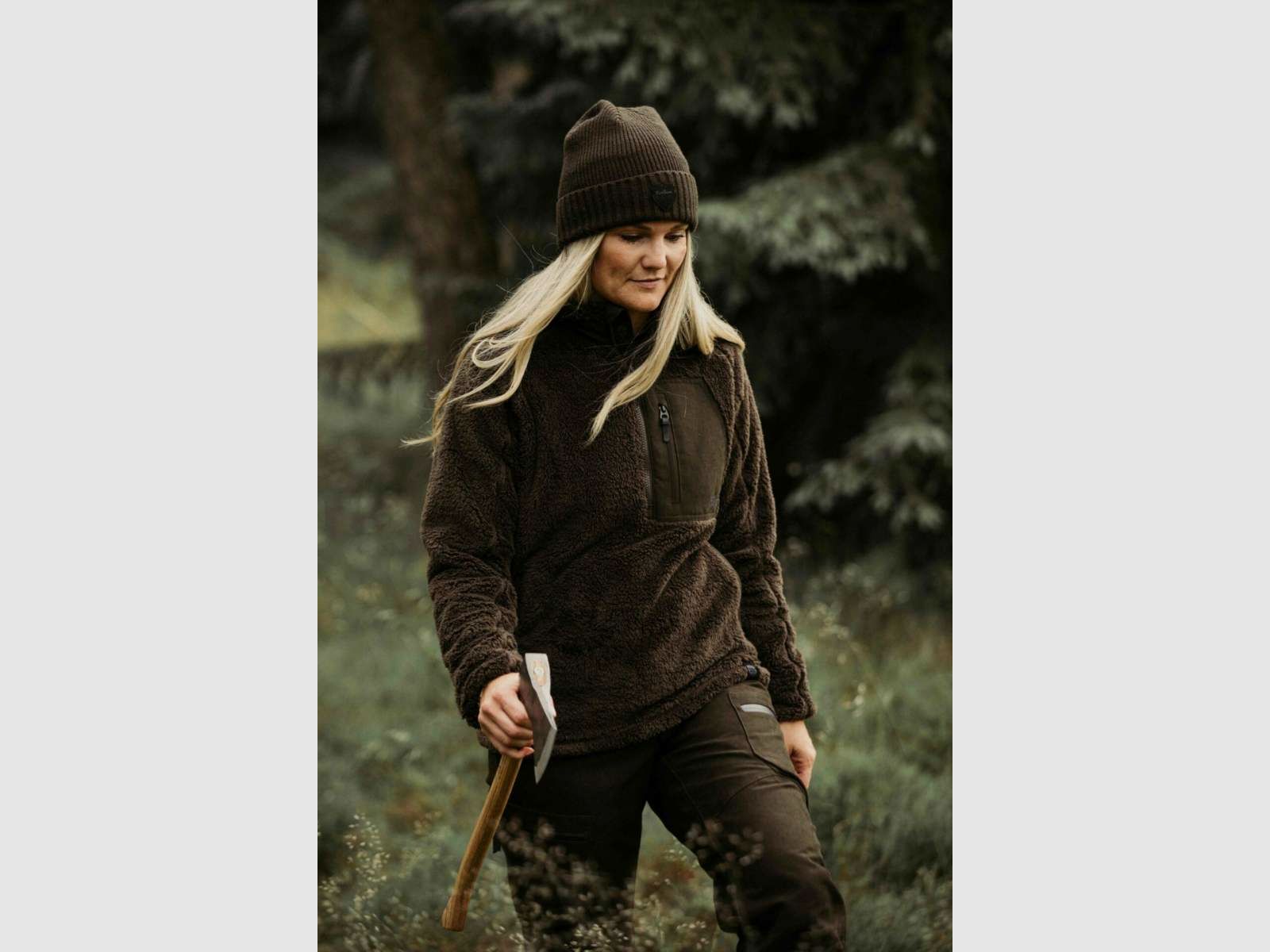 Donna RIKVI Maglione Lungo in Fleece, immagine 2 di 9