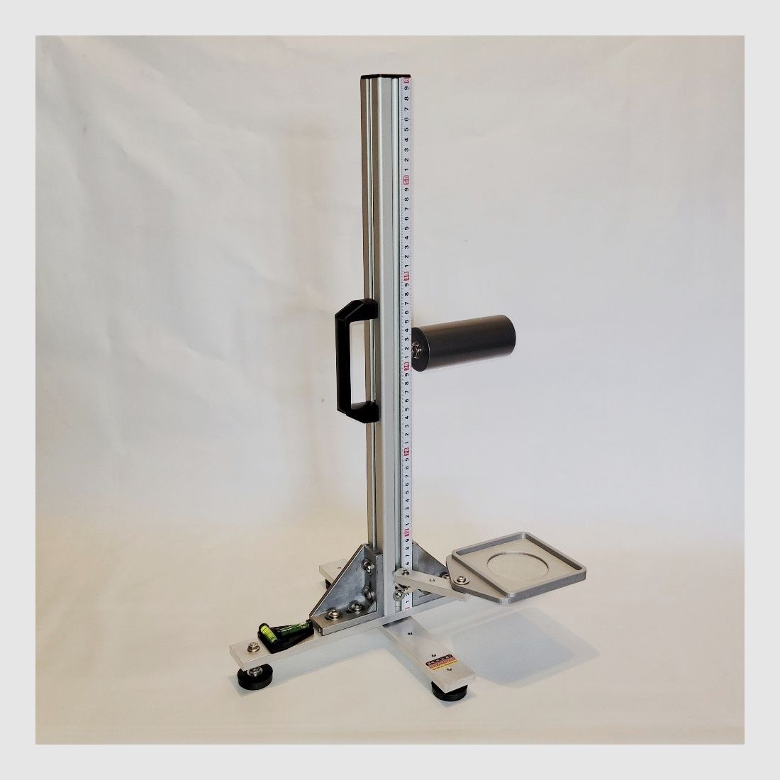 KGF Auflagestativ - Auflageständer Alu X-600-Ultimate klappbar mit Buchenholz-Auflage, Waage, Griff, Maßband + Munitionshalter