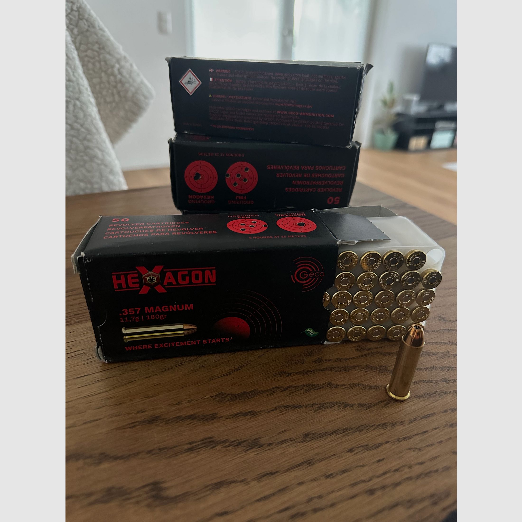 Geco Hexagon .357 Magnum 11,7 , 180gr Munition
