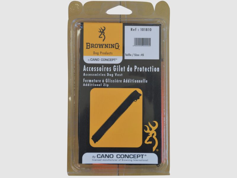 Browning Zip Dog Vest - zusätzlicher Reißverschluss