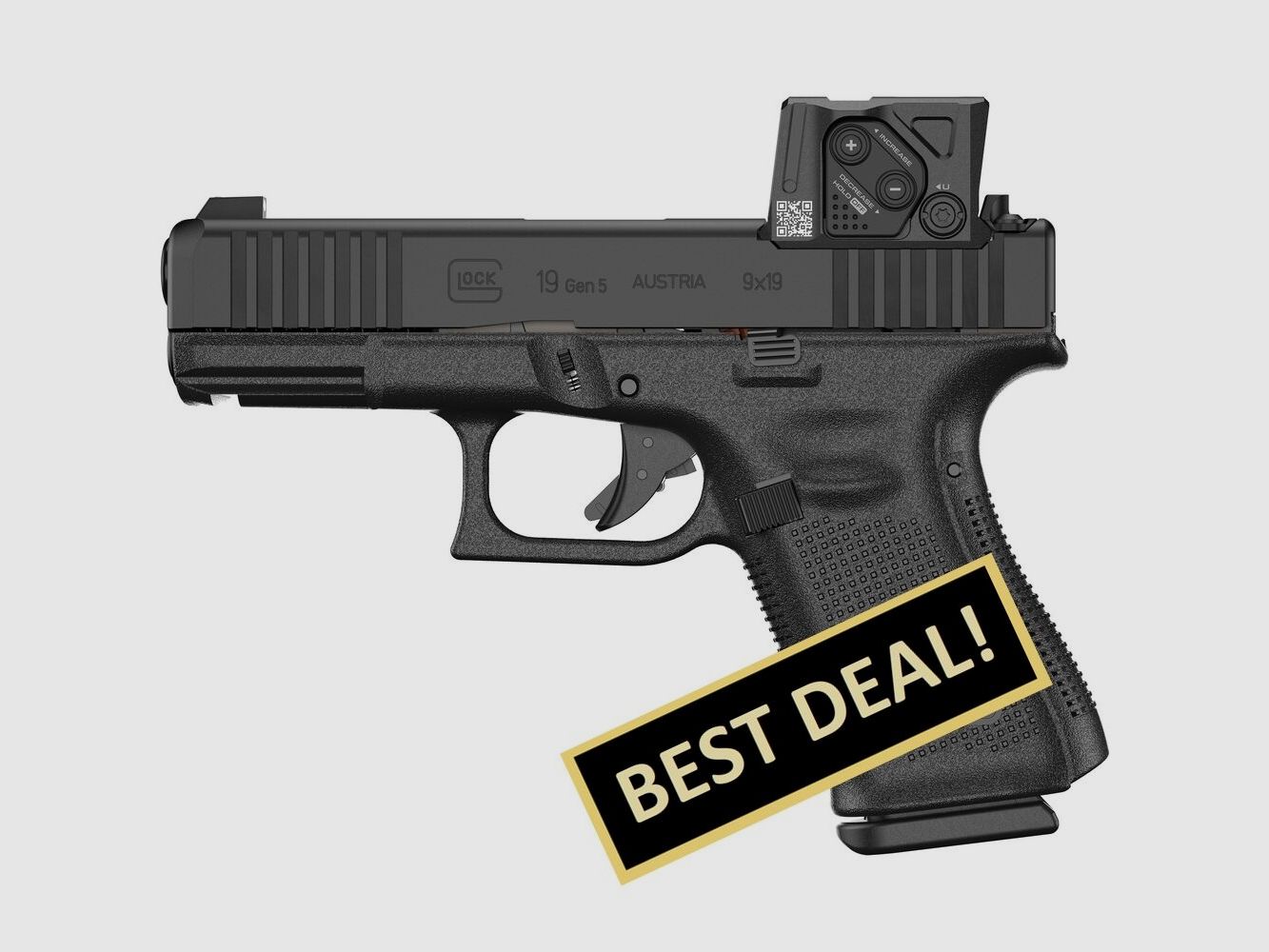 Glock Pistole 19 Gen5 MOS/FS A-CUT Combo 9 mm Luger