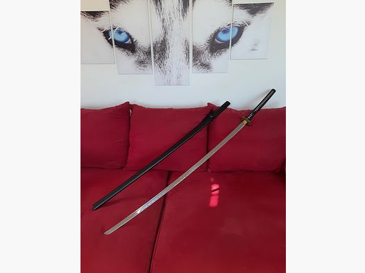  O D A C H I - KATANA -  gehärtete STAHLKLINGE + scharf + gebrauchstauglich .  IDEAL zum V A T E R T A G   ! ! !  