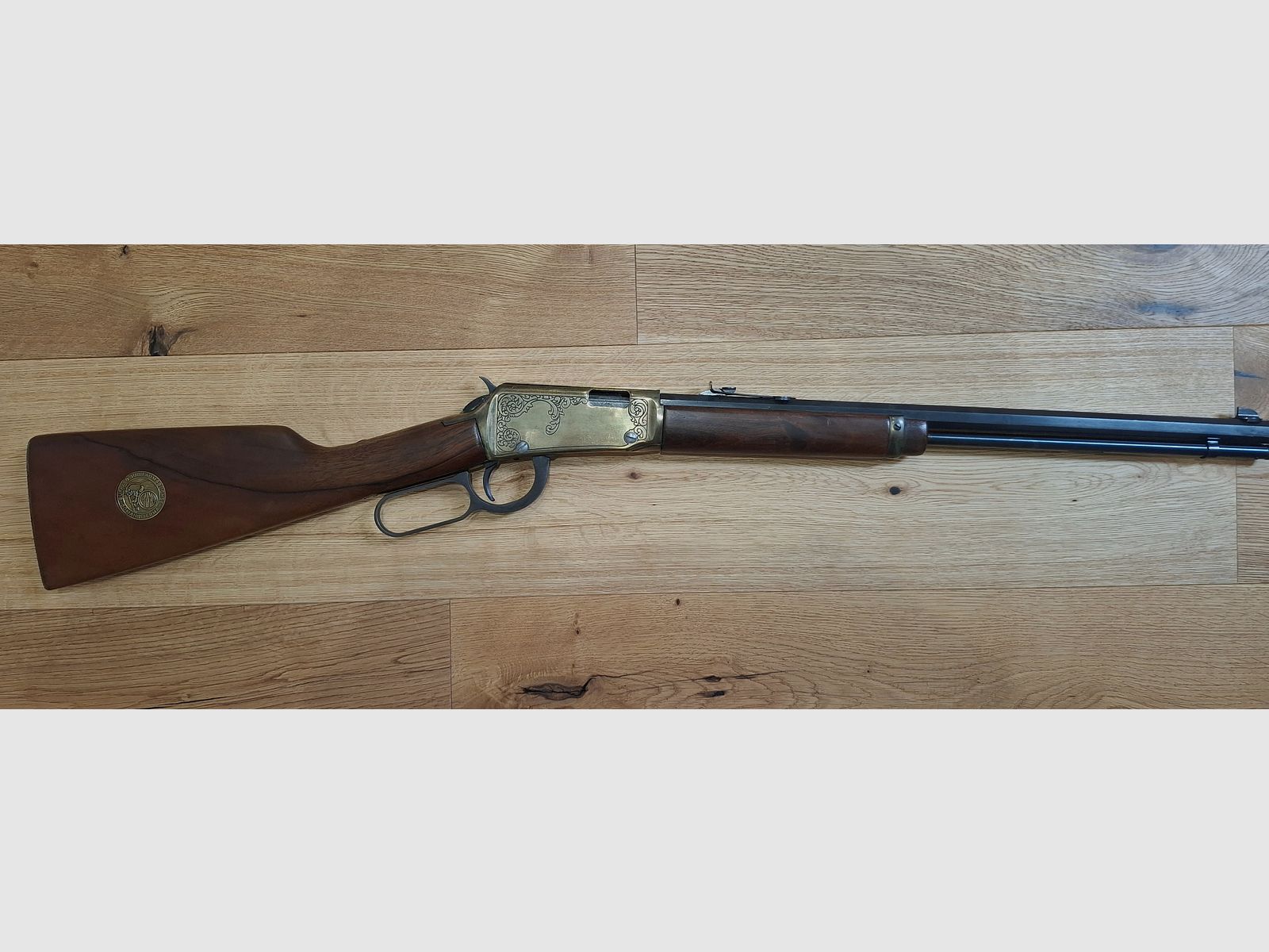 Unterhebelrepetierer Erma Buffalo EG 71 B - 50 Jahre Erma-Werke-Jubiläumswaffe .22lr