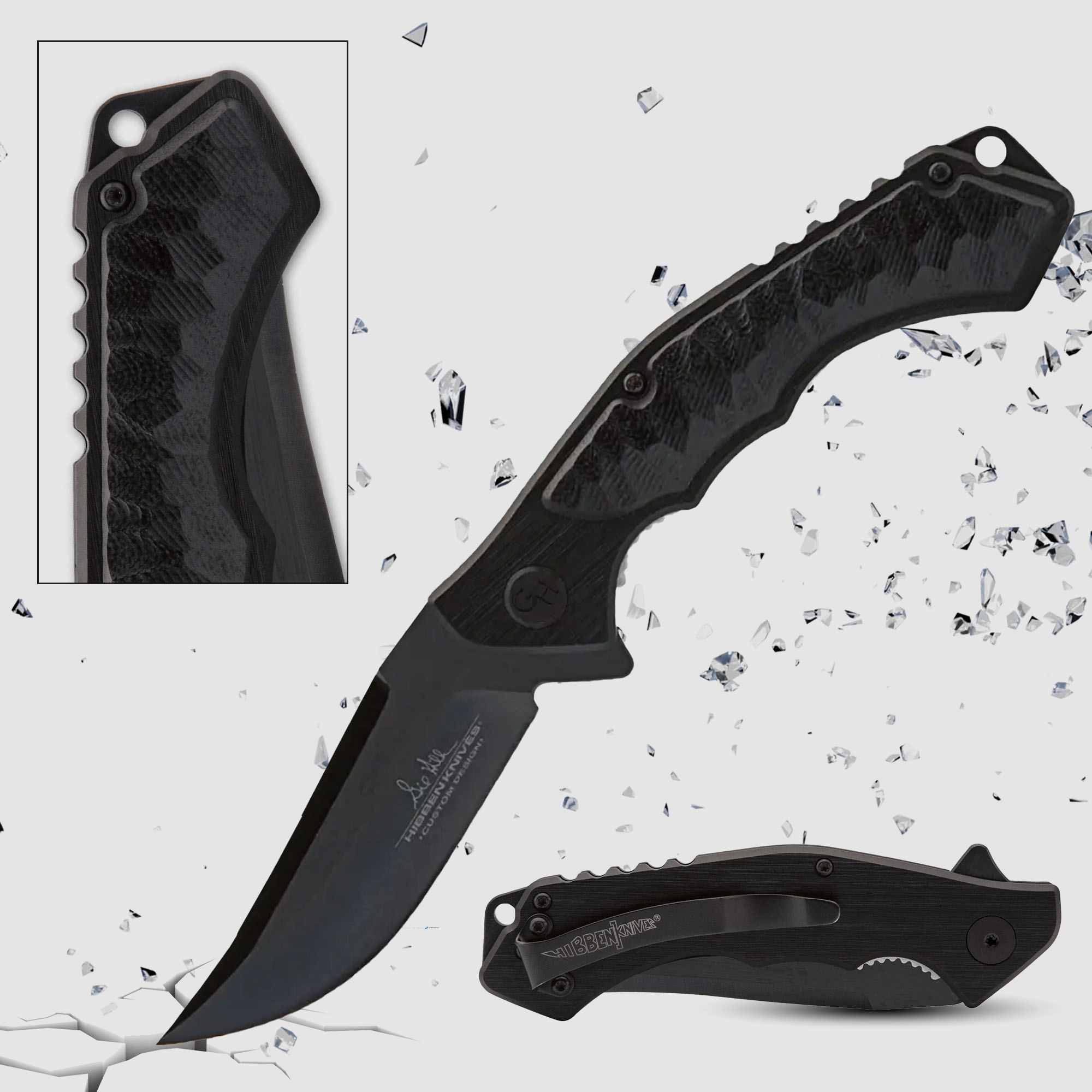 Hibben Black Whirlwind Taschenmesser | 93235