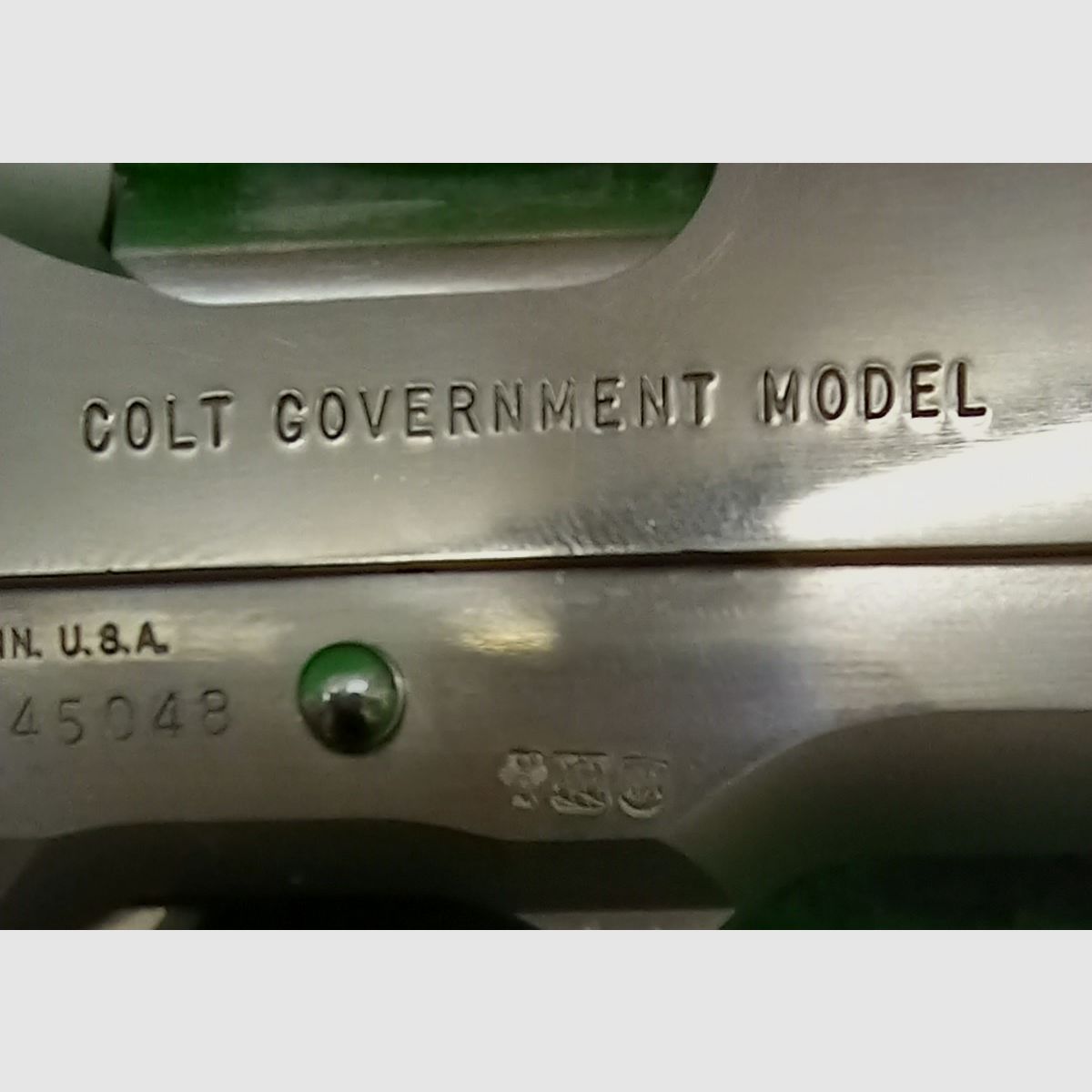 Colt Government MKIV in stainless steel, caliber .45 ACP