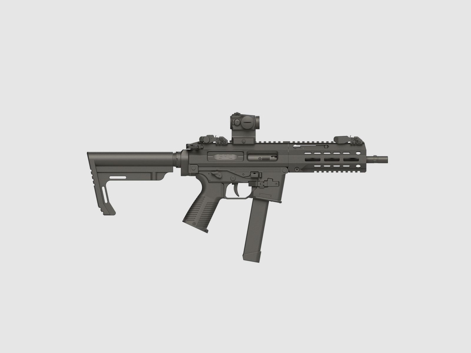 Mietwaffe | SL Gewehr B&T SPC9 G, mit Aimpoint Micro T-1, Kal. 9×19