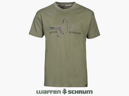 Percussion T-Shirt Passion Migrateurs Khaki