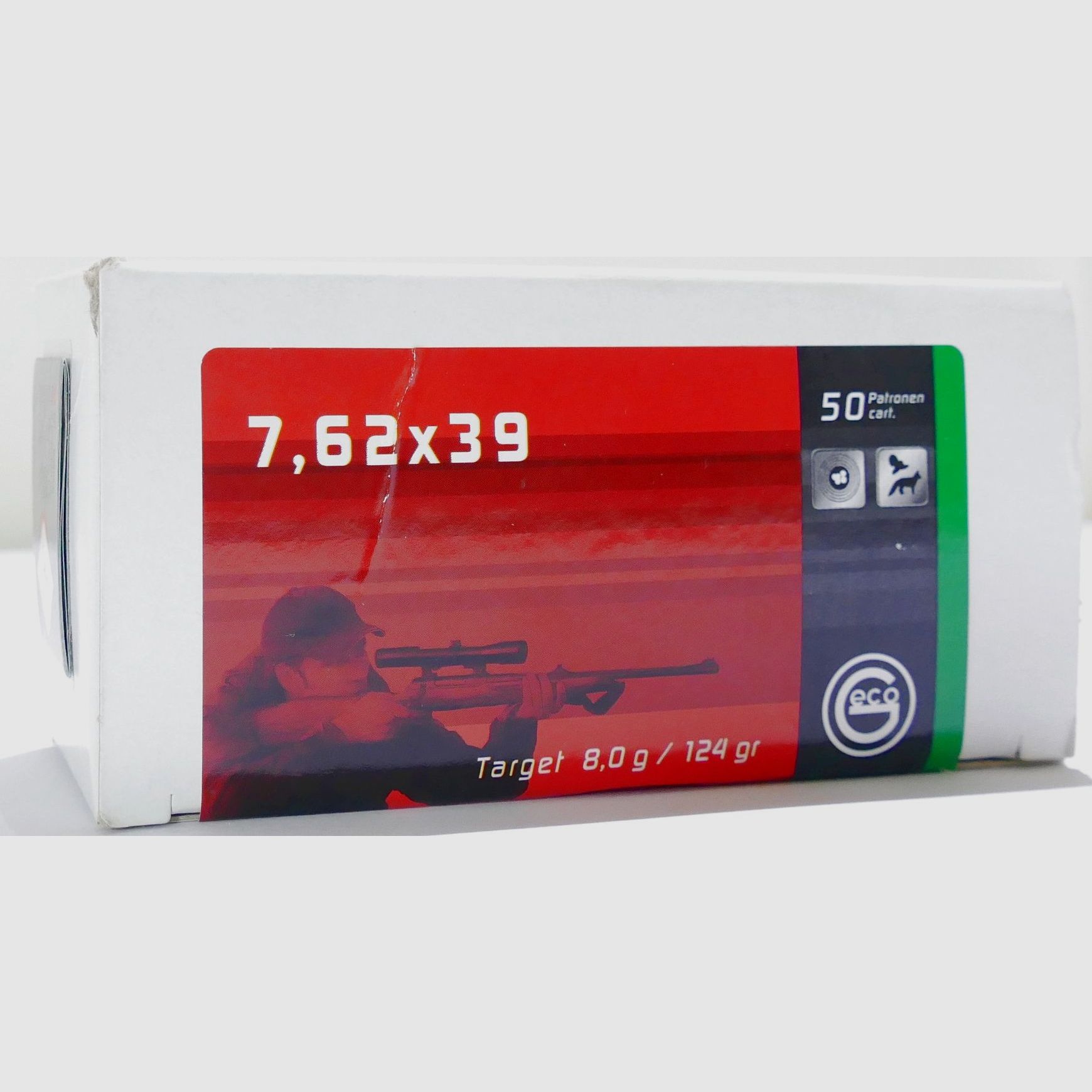 Geco 7.62X39 VM 8.0g/124gr Rifle Cartridges