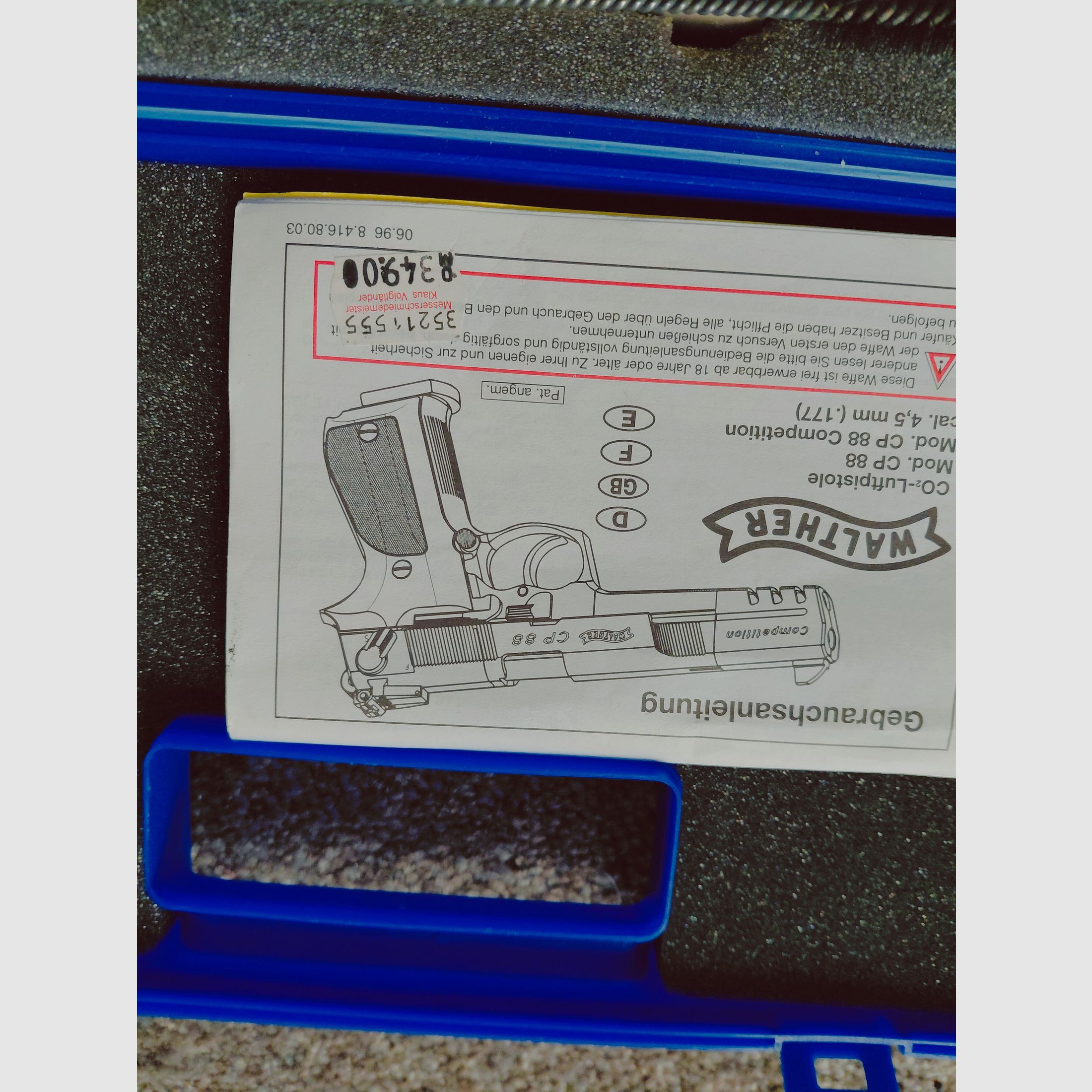 Walther CP88 Luftpistole 4,5mm