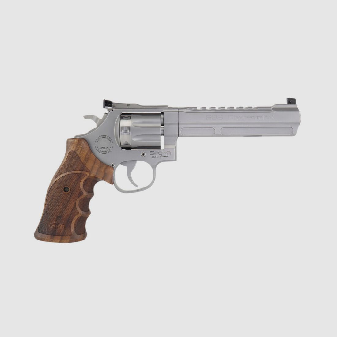 SPOHR 286 Competition Stainless .22lr 6 Zoll Revolver Made in Germany