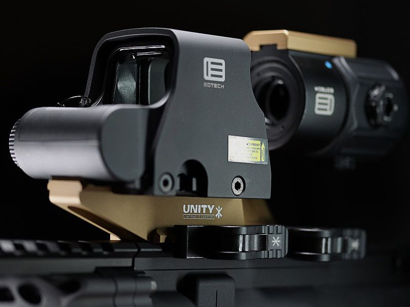 UNITY Tactical ABSOLUTE Optic Riser Mount, 23mm Nero