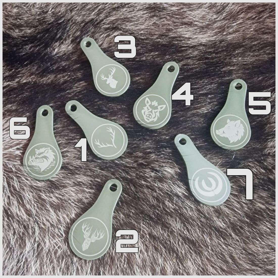 Einkaufswagenöffner mit jagdlichen Motiven