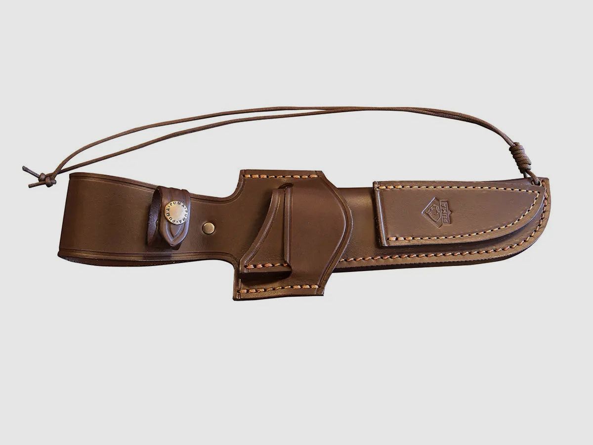 PUMA fodero in pelle coltello da caccia Hunt to Survive