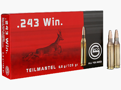 CAL. 243 WIN GECO Soft Point 105 Grains pack of 20 pcs.