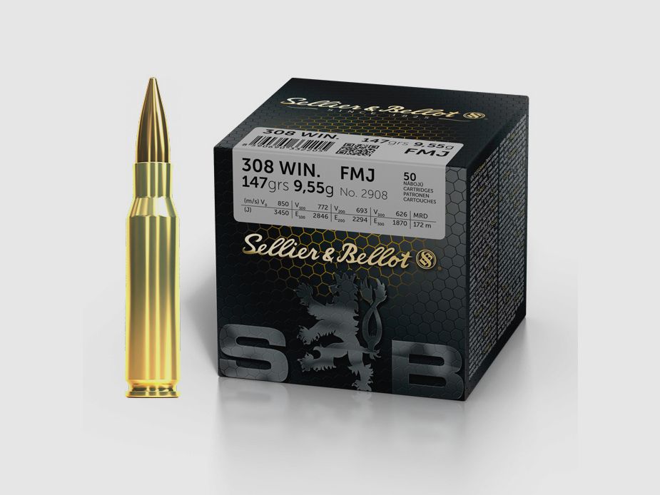 S&B Training FMJ .308 Win. 9.6g