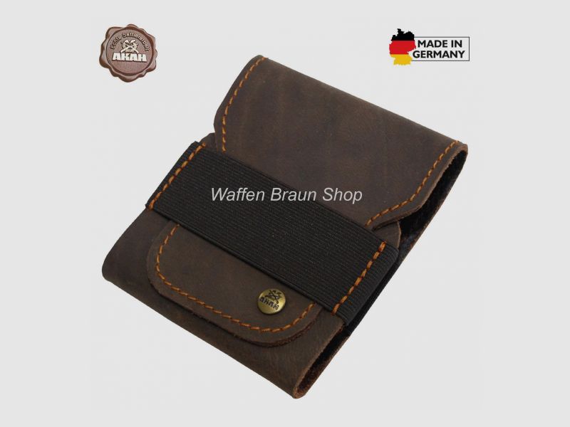 AKAH Filz-Patronenetui f. 3 Kugel-/2 Schrot-Patronen Geräuschloser federleichter Wollfilz. Preiswert