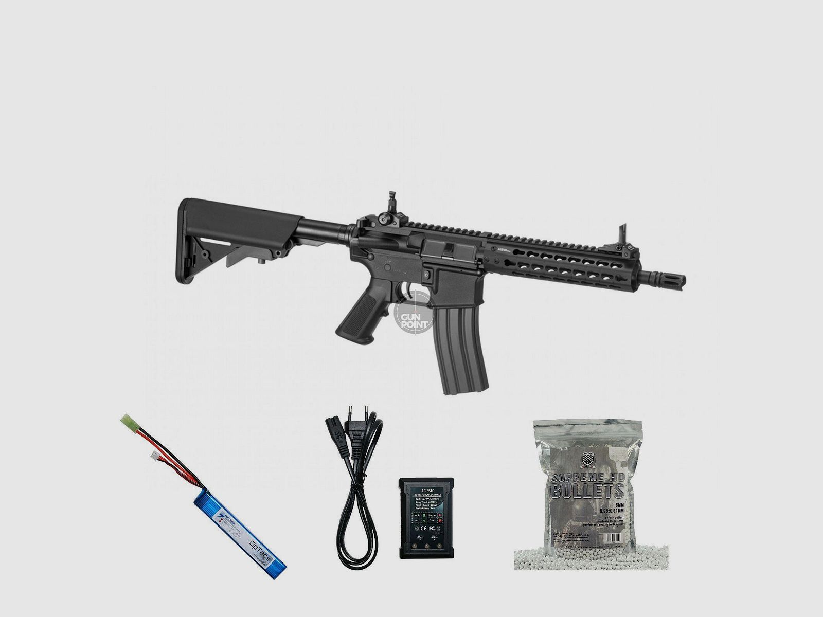 SET !!! Softair - Gewehr - G & G CM15 CQB 8,5" - ab 14, unter 0,5 Joule