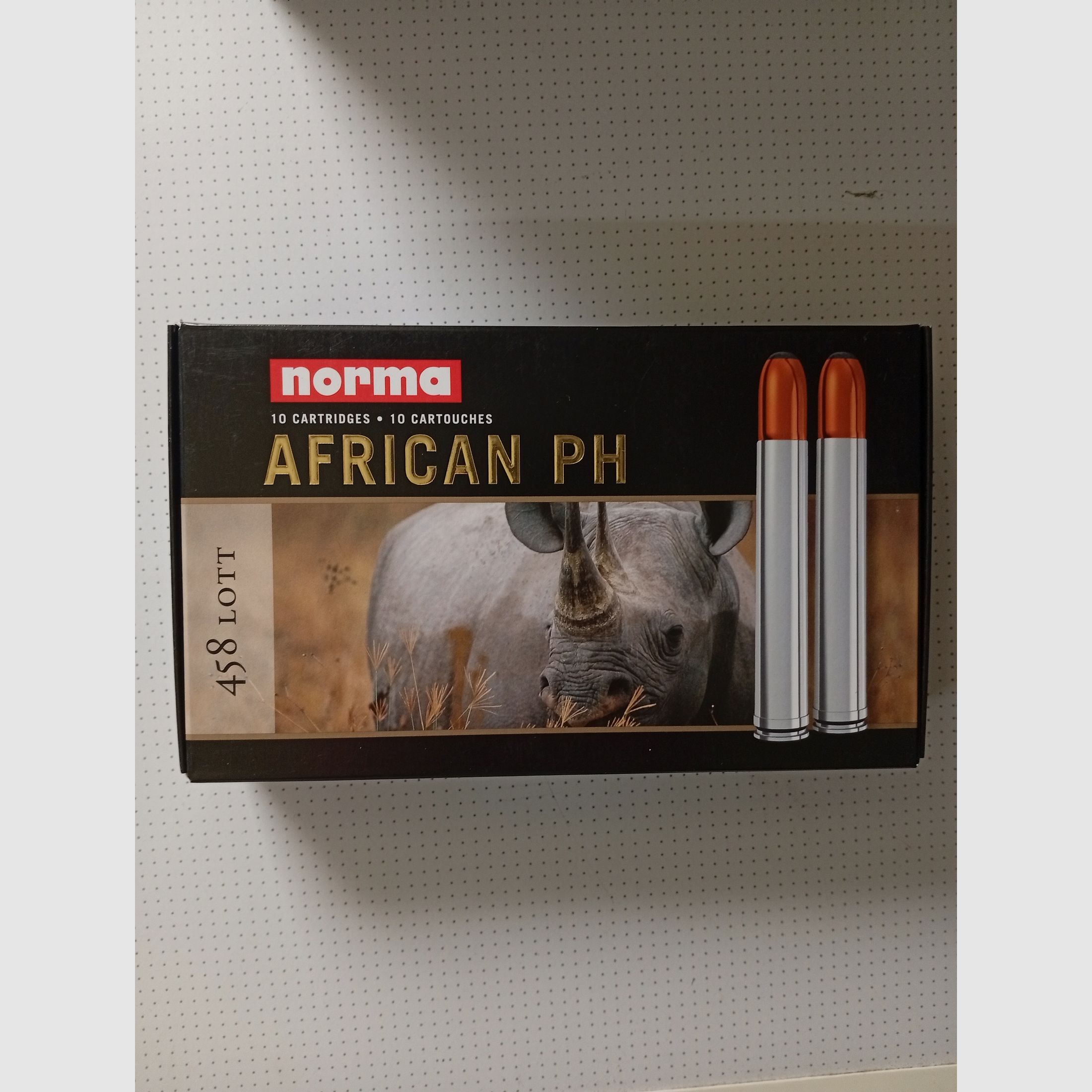 .458 Lott African PH ammunition