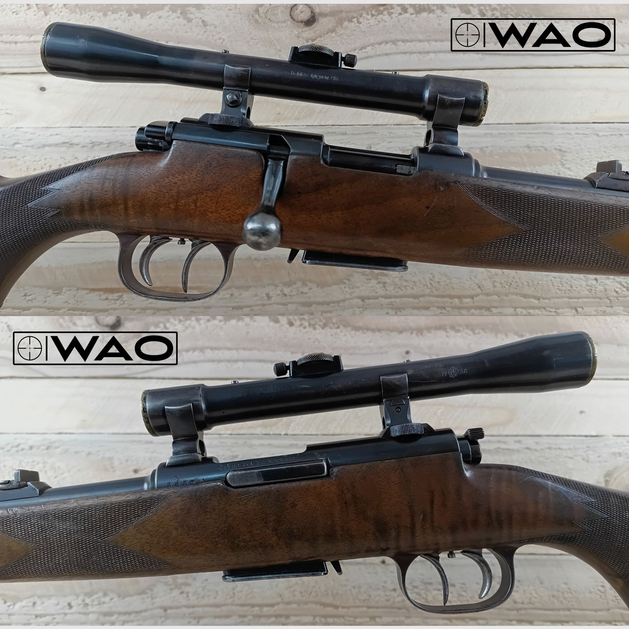 Repetitiegeweer Ziegenhahn en Diem (Zi-Di-Geweer D.R.G.M), Kal. 5,6x35R, Vierling *met ZF Kahles Mignon*