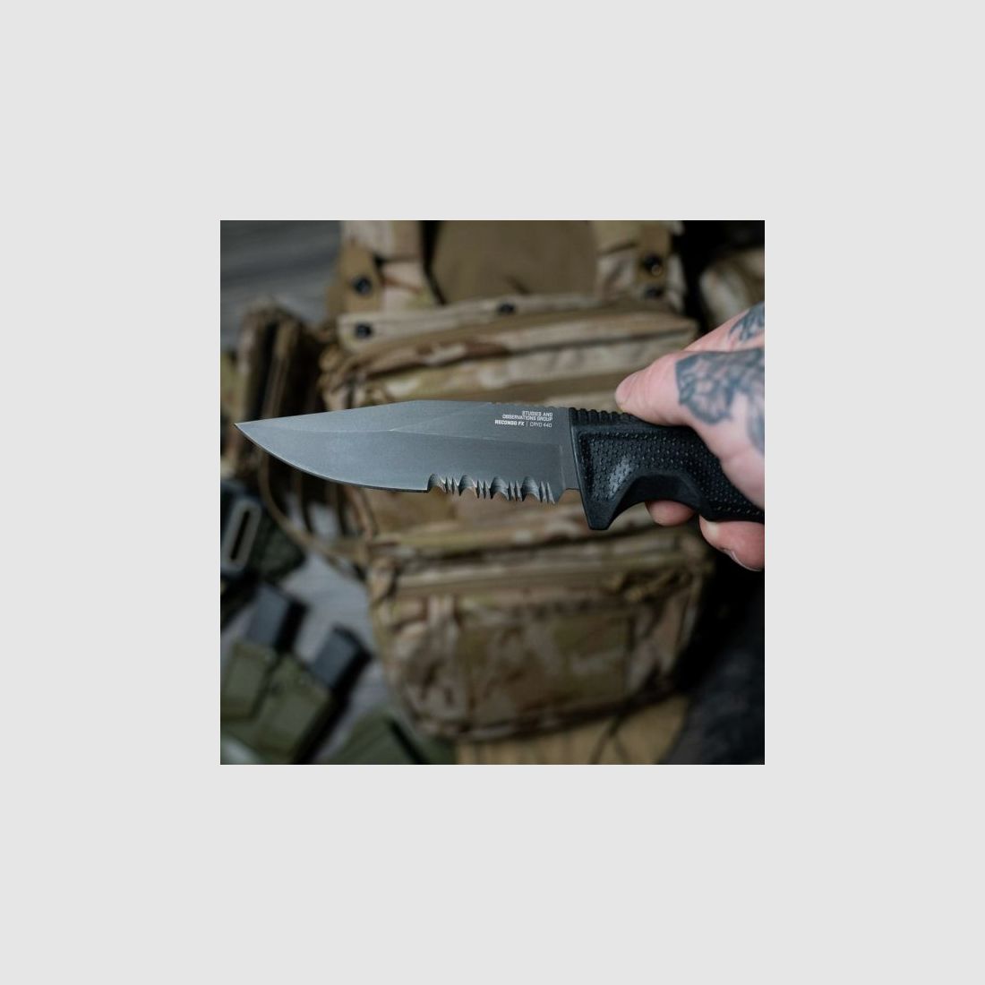 SOG Recondo FX Czarny częściowo ząbkowany nóż taktyczny, zdjęcie 17 z 24