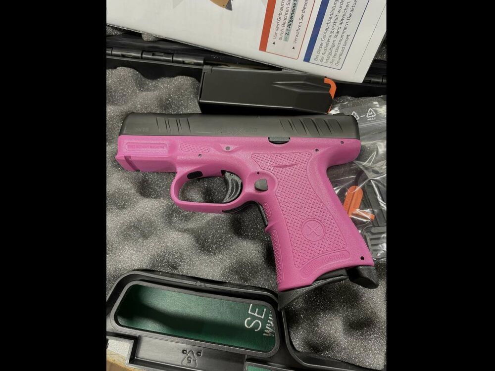 BubiX halfautomatisch pistool 9x19mm - Roze