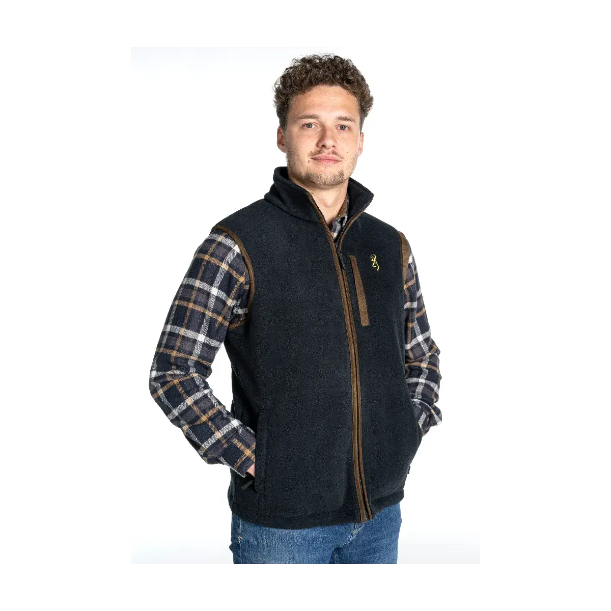 Weste ohne Ärmel Polarfleece Browning Summit Blau, Bild 8 von 10