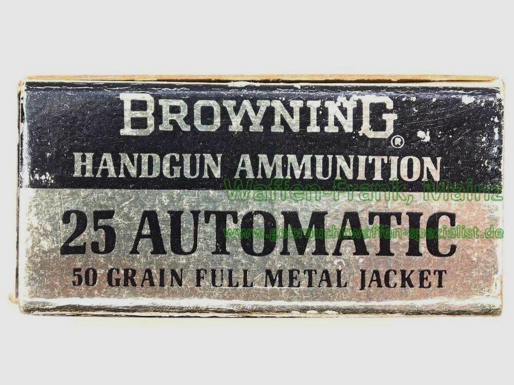 FN - Browning/Belgien Pistolenpatronen 6,35 mm Brow.
