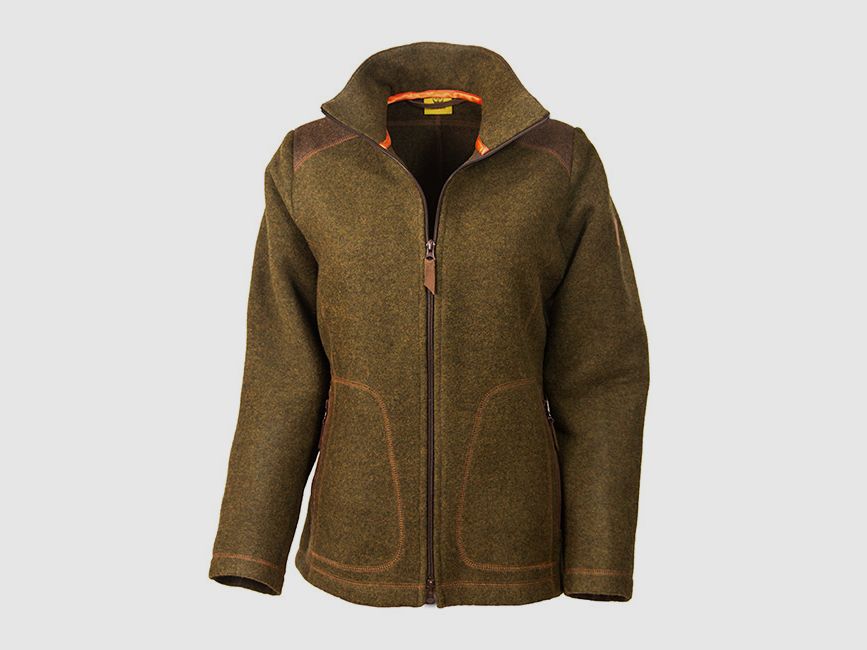 Loden-Fleecejacke "Adele" , moosgrün