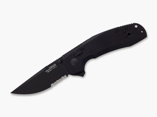 Taschenmesser SOG-TAC XR Blackout Serrated