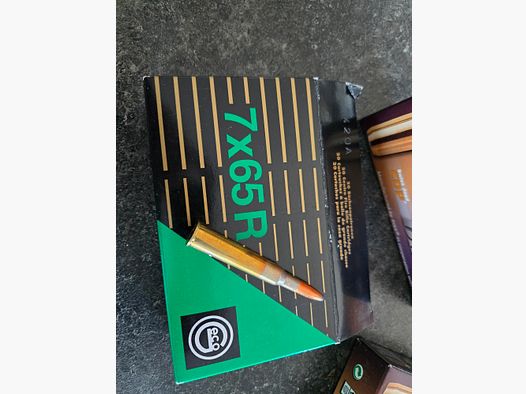 12 ceco & 40 Blaser 7x65R Fabrik Munition 