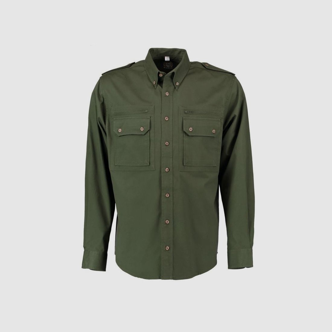 OS Trachten H-Shirt with Button-Down Collar and 2 Flap Pockets Long Sleeve, image 2 of 2