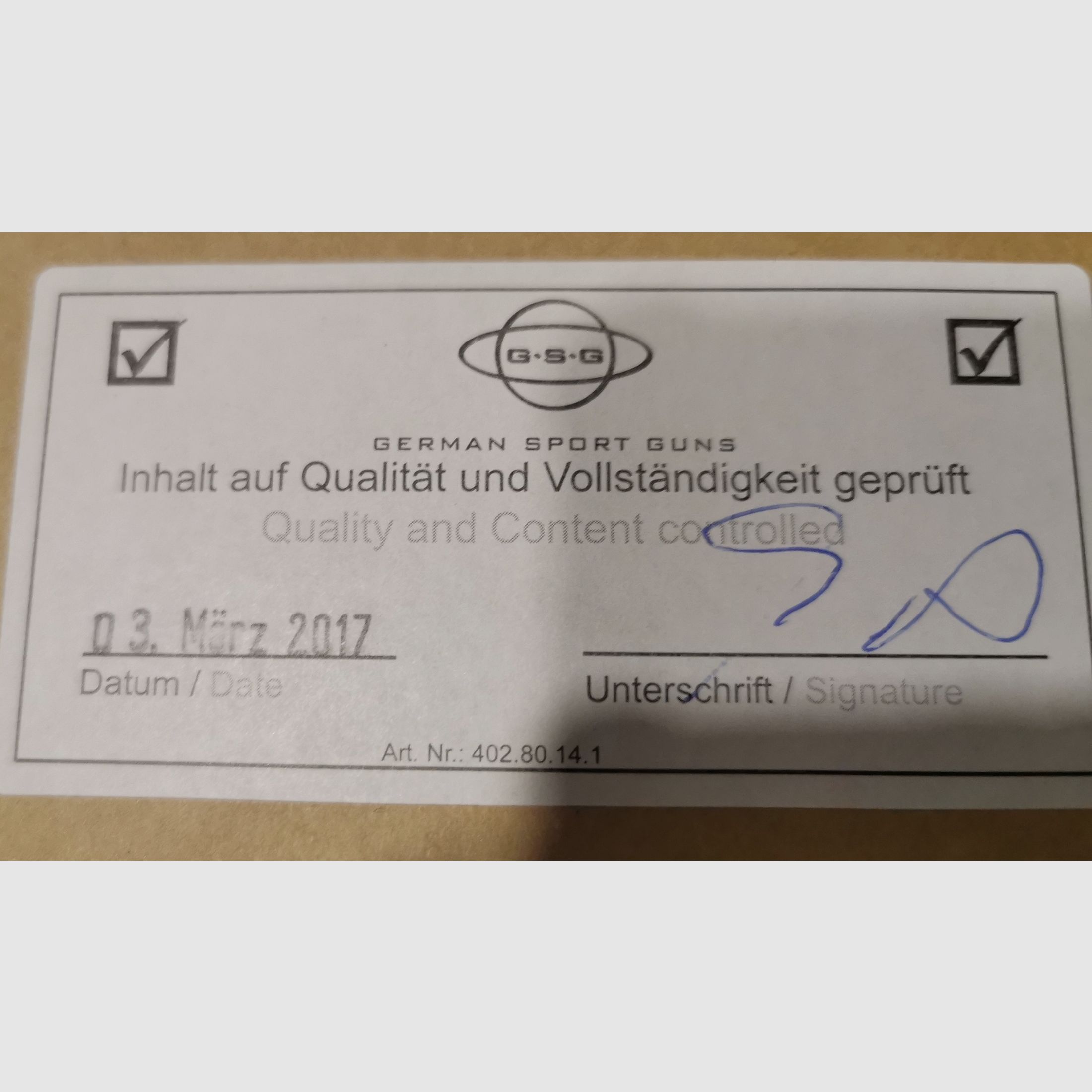 GSG StG 44 Schreckschussgewehr 9 mm P.A.K. Vollmetall Echtholz